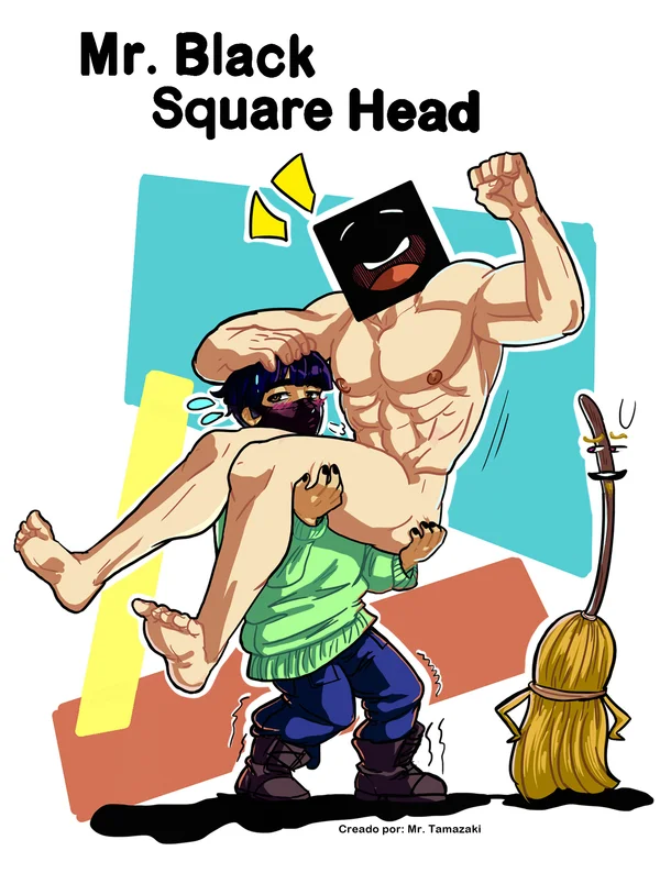 Mr. Black Square Head